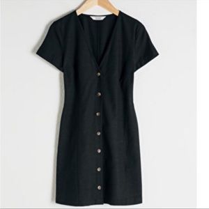 & Other Stories black mini dress